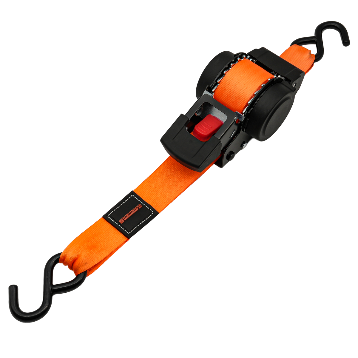 Retractable Automatic Ratchet Tie Downs, 38mm x 4m, 1000kg - 2 pack