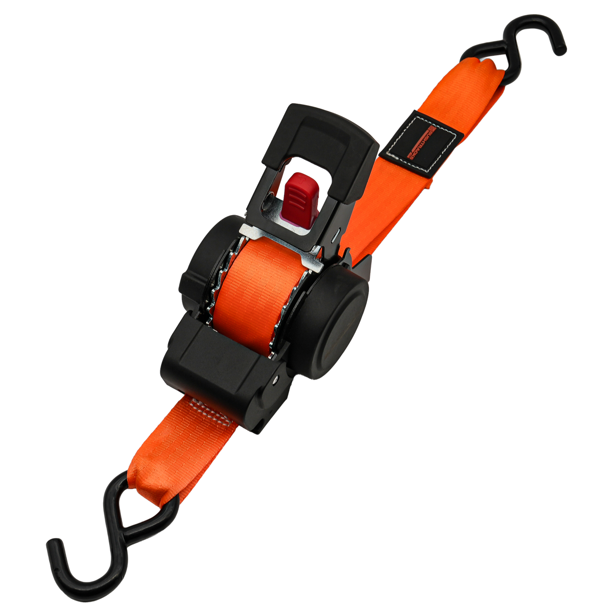 Retractable Automatic Ratchet Tie Downs, 38mm x 4m, 1000kg - 2 pack