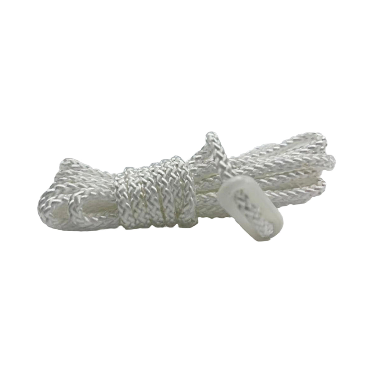Bush Tracks 4mm Single Guy Rope With Plastic Slider, White 4mm x 3m - 4 Pack