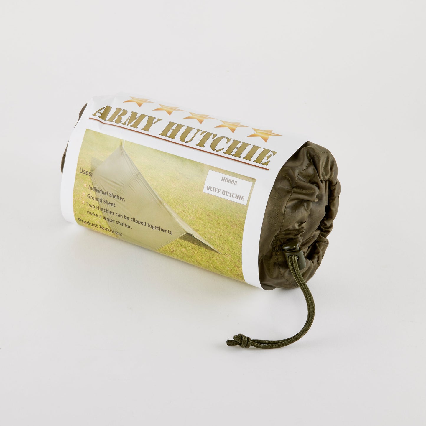 Olive Hutchie – Ultralight Tarp Shelter – Bush Tracks