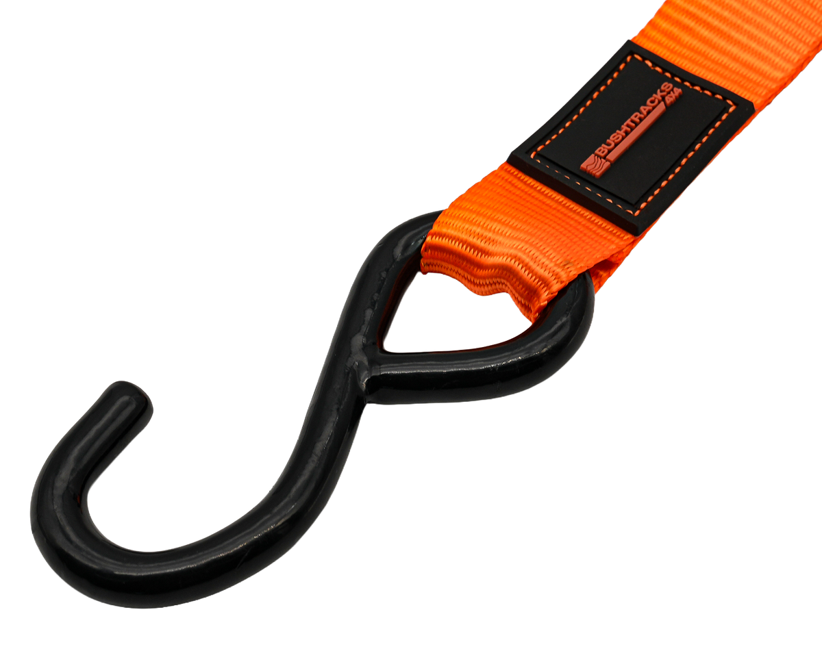 Retractable Automatic Ratchet Tie Downs, 25mm x 3.5m, 680kg - 2 pack