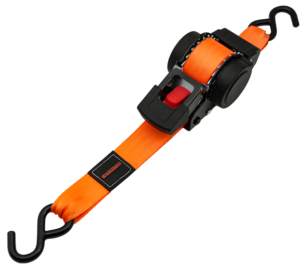 Retractable Automatic Ratchet Tie Downs, 38mm x 4m, 1000kg - 2 pack