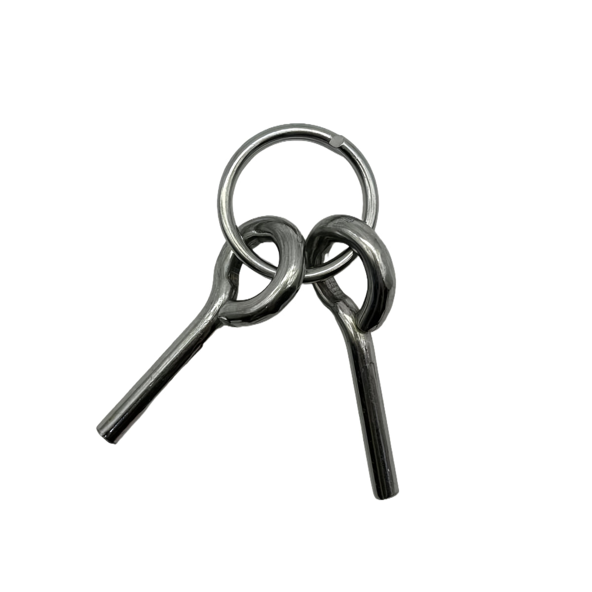 Bush Tracks Double Ring & Pin Set (2 Pack) Silver