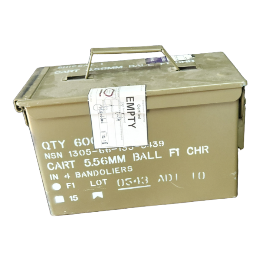 Steel 50 Cal Ammo Storage Box