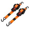 Retractable Automatic Ratchet Tie Downs, 38mm x 4m, 1000kg - 2 pack